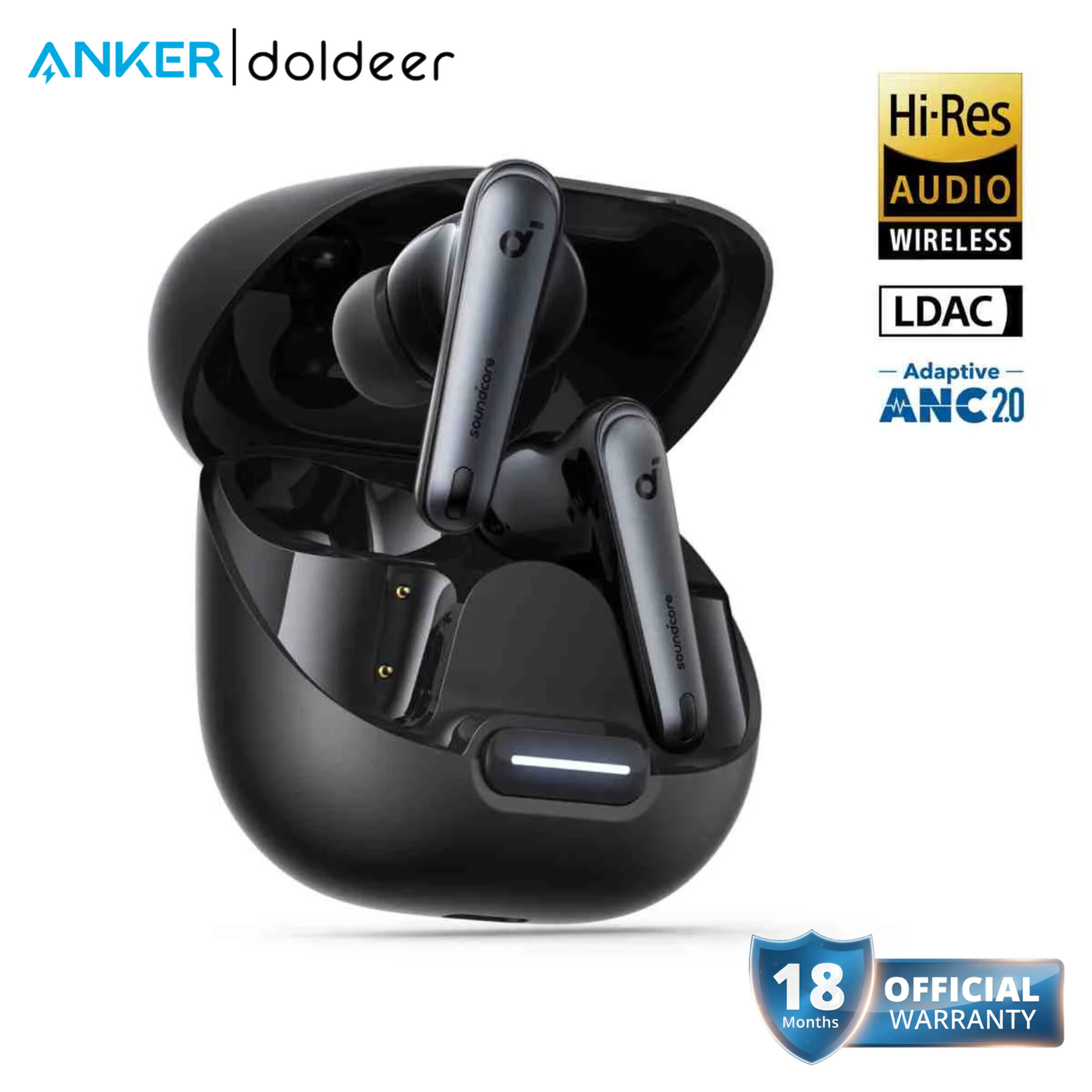 Anker Soundcore Liberty 4 NC True-Wireless Earbuds Black Anker Soundcore Liberty 4 NC True-Wireless Earbuds Black