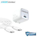 Zolo Charger 20W IQ+PD with Type C to C Cable