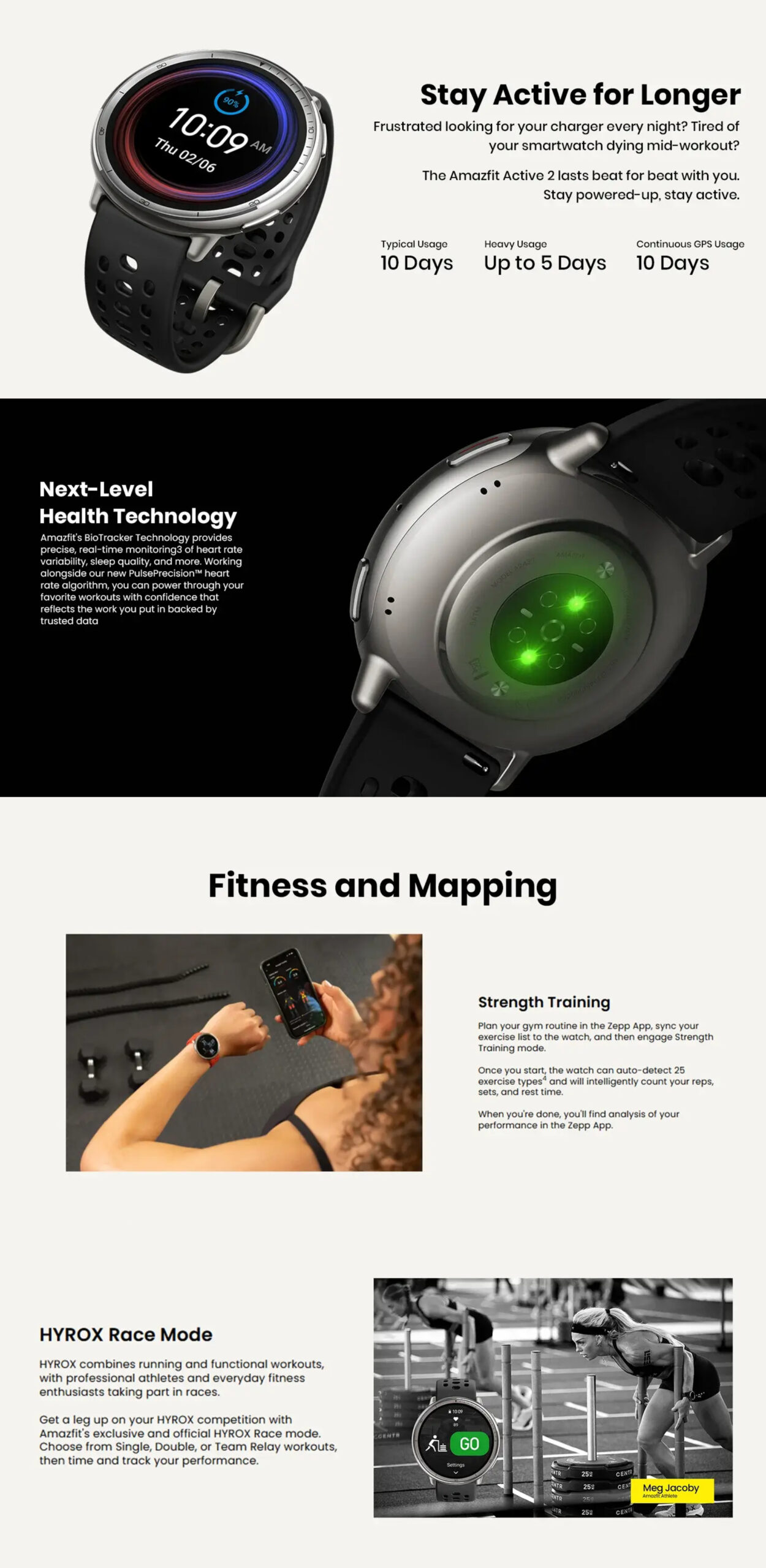 Amazfit Active 2R Smart Watch with 5ATM, AMOLED Display, GPS
