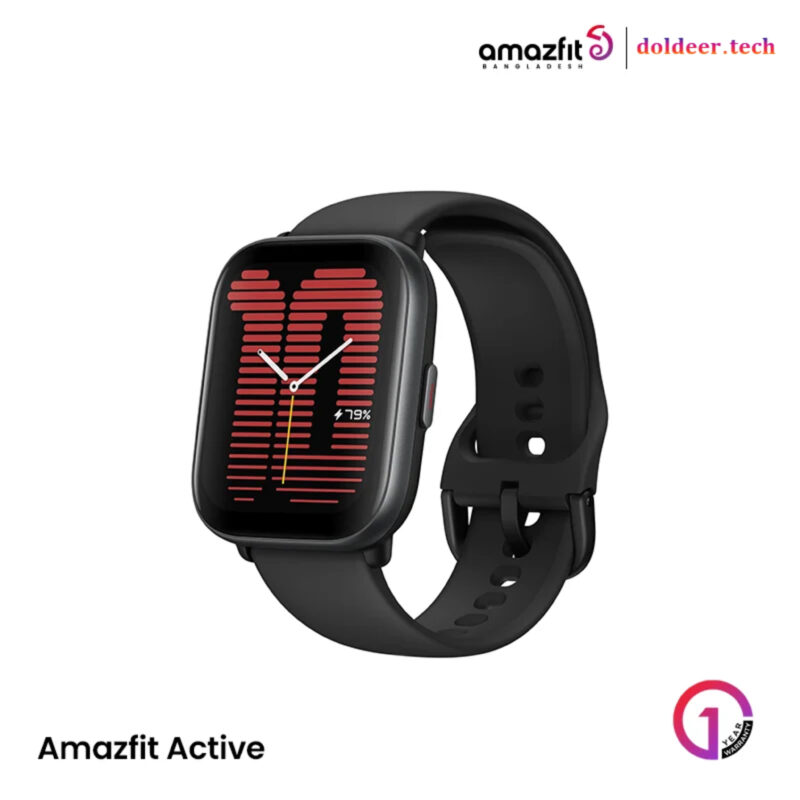 Amazfit Active BT Calling Smart Watch with 5ATM Waterproof