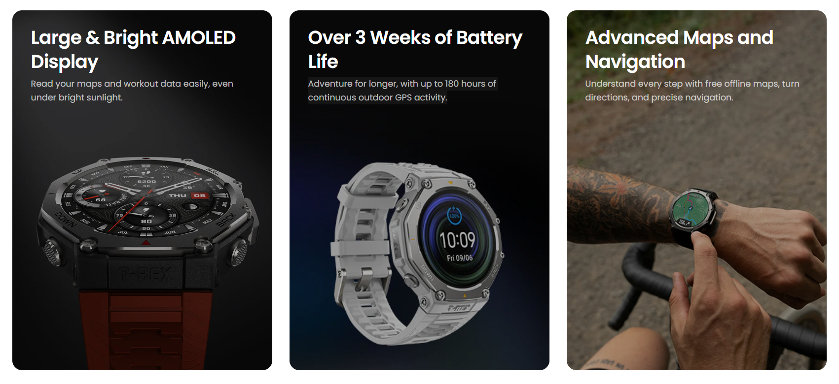 Amazfit T-Rex 3 Rugged Smartwatch with GPS 