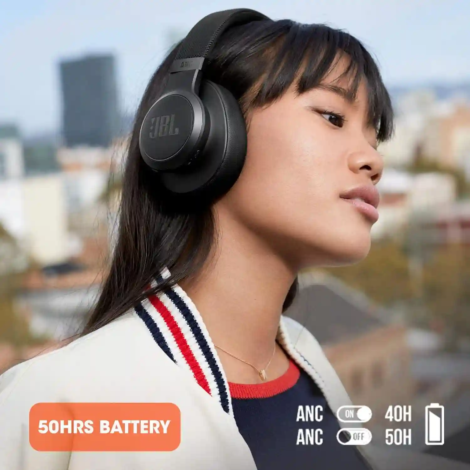 JBL Live 660NC – Over-ear Noise Cancelling Wireless headphones 