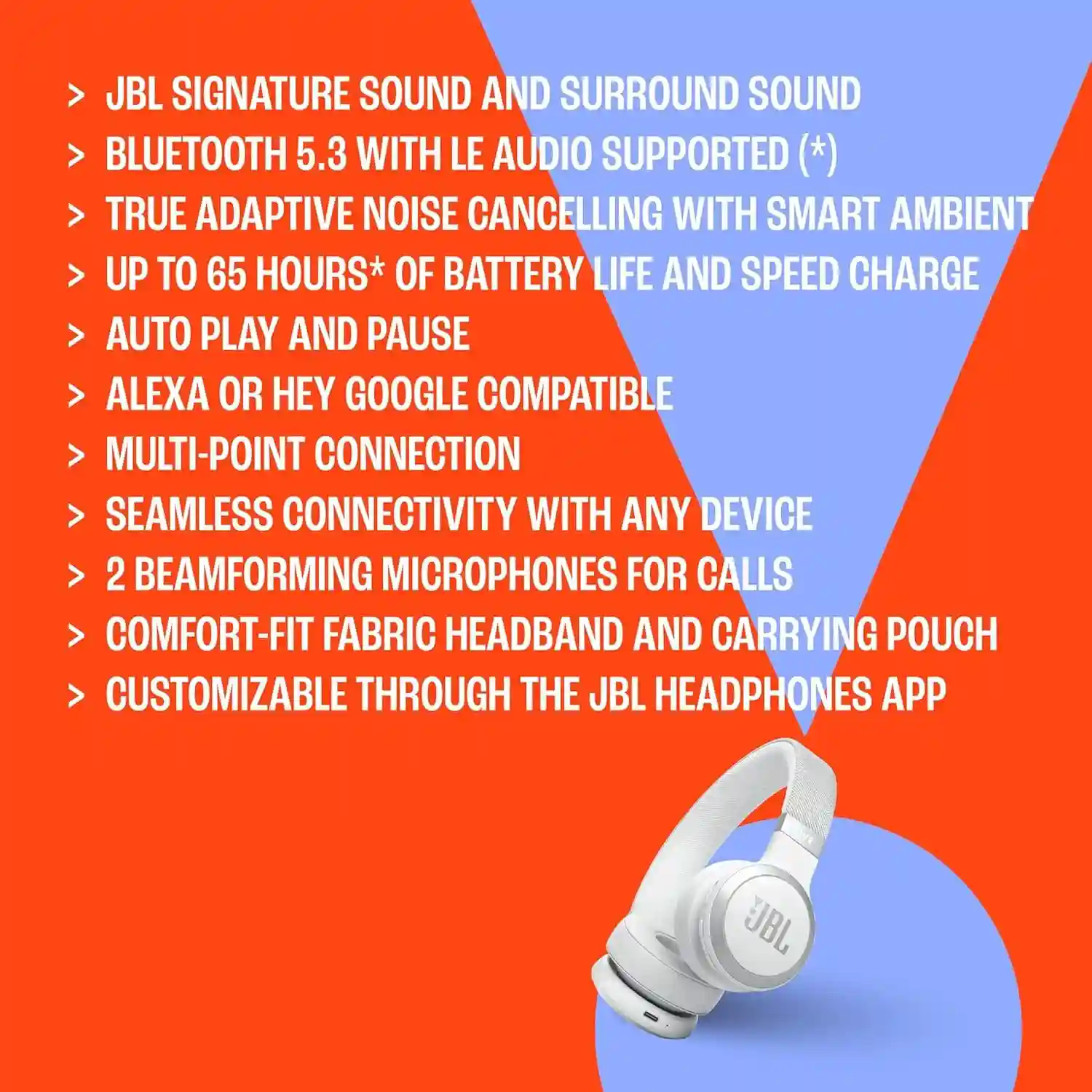 JBL Live 670NC Wireless Headphones with ANC 