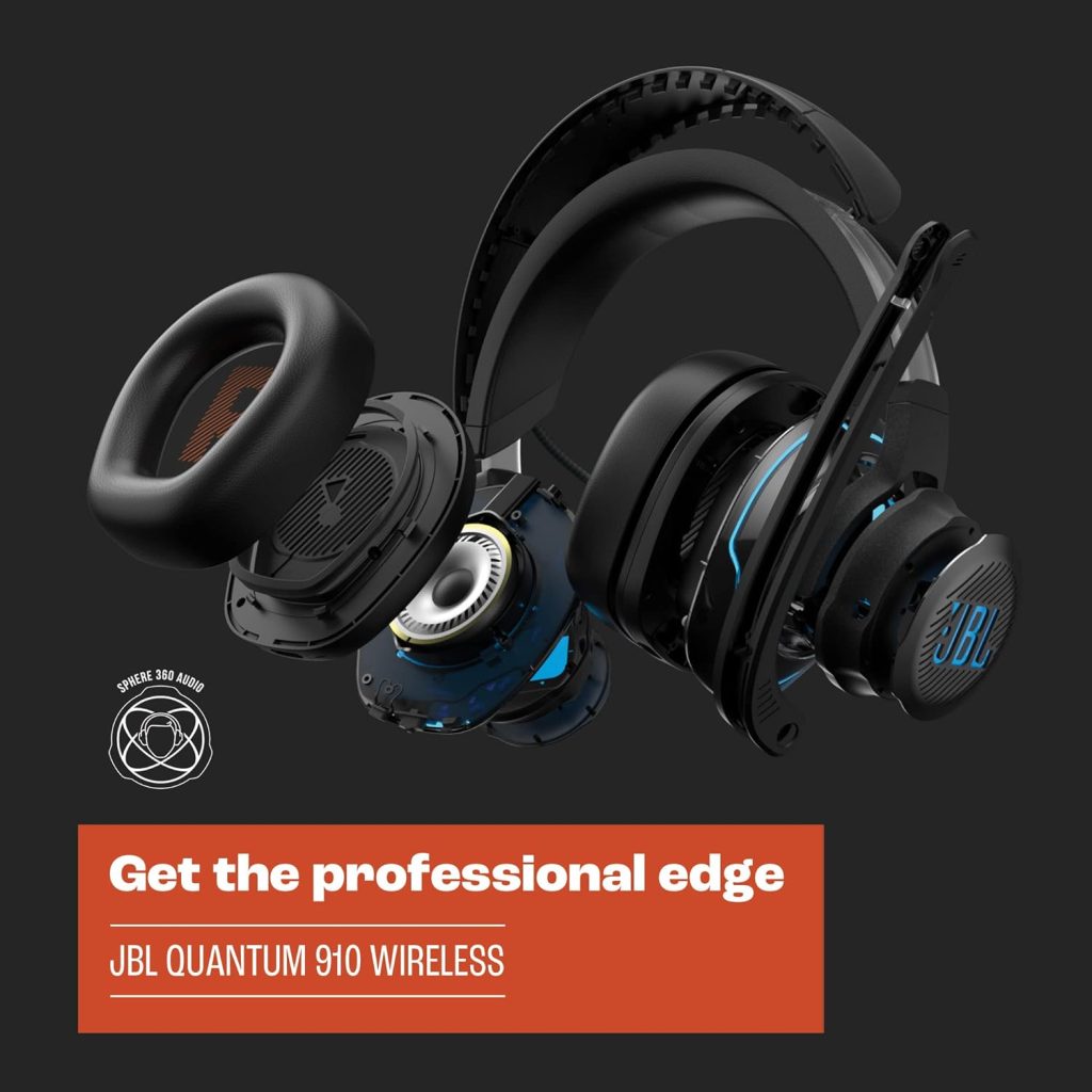 JBL Quantum 910 Wireless ANC Over-Ear Gaming Headphones
