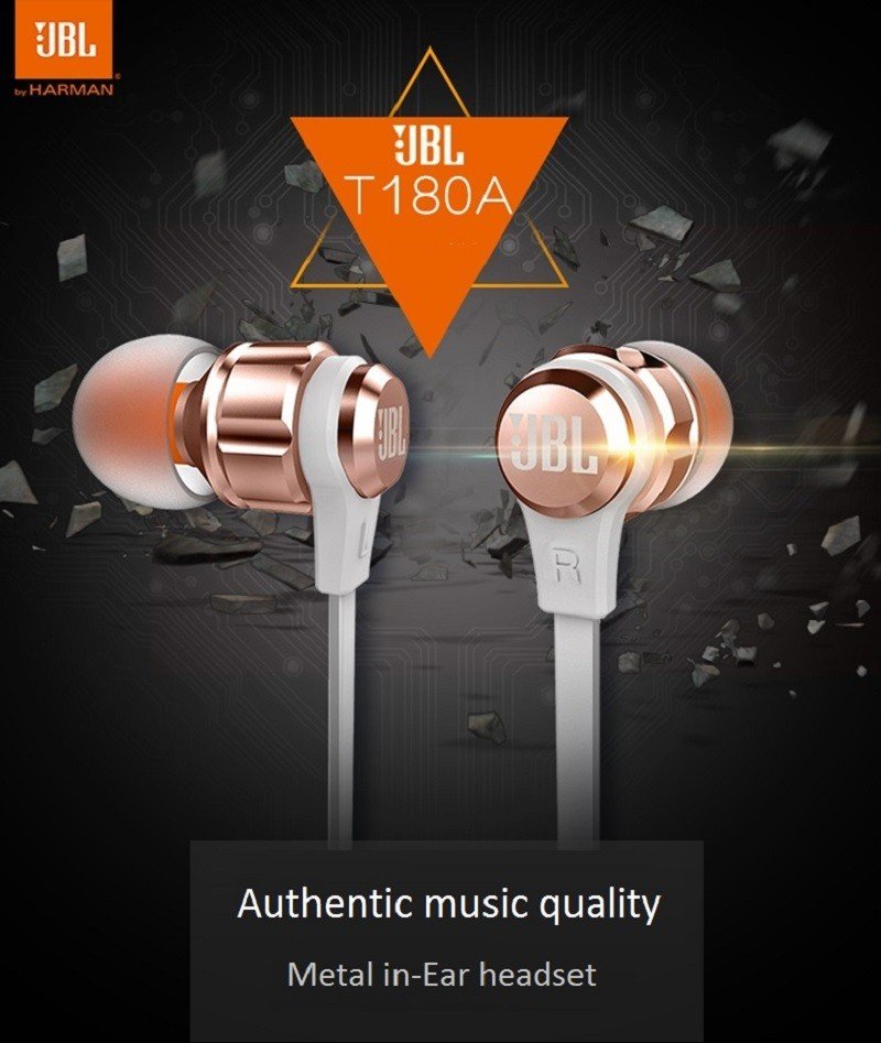 JBL T180A Pure Bass Wired Earphone 