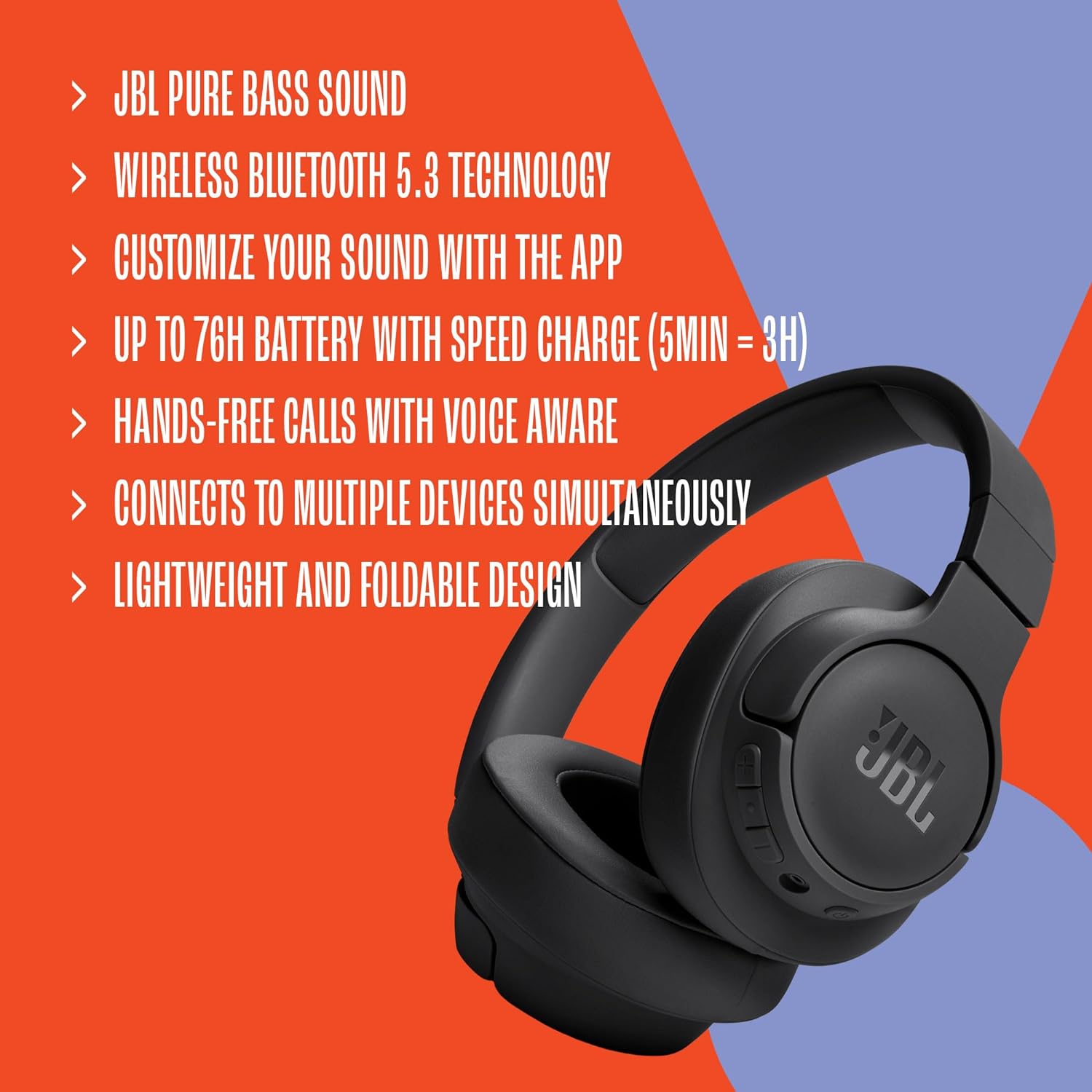 JBL Tune 720BT Over-Ear Headphone

