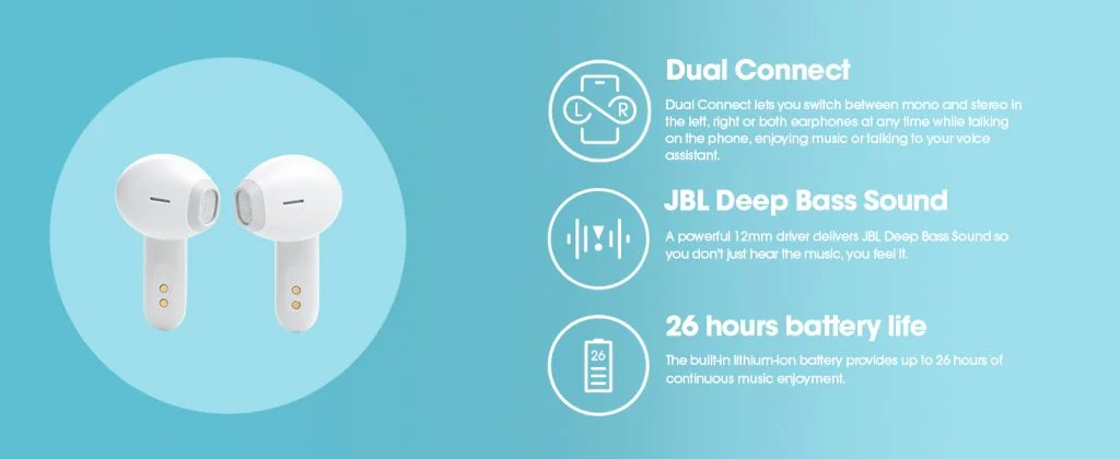 JBL Wave 300 TWS True Wireless Earbuds

