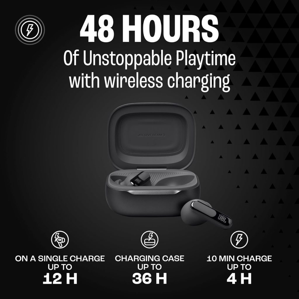JBl live Beam 3 ANC Earbuds With Display
