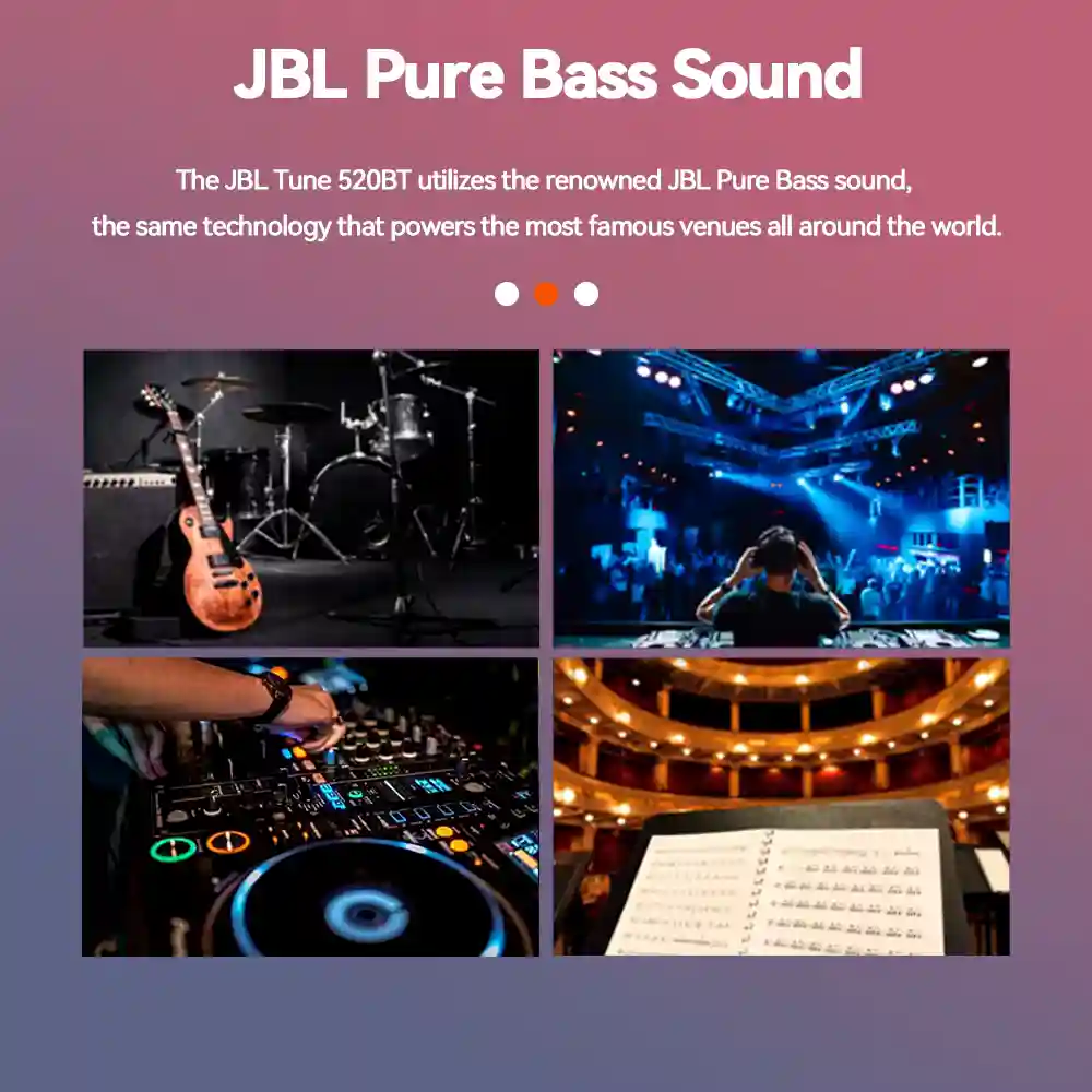 JBL Tune 520BT – Wireless On-Ear Headphones 