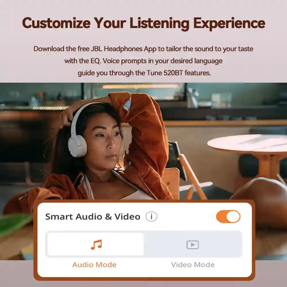 JBL Tune 520BT – Wireless On-Ear Headphones 