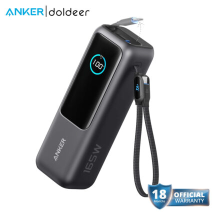 Anker 25K 165W Fast Charging Laptop Power Bank Black