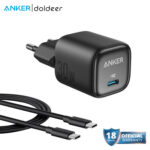 Anker Zolo 30W PD 3.0 Charger with USB-C to USB-C Black