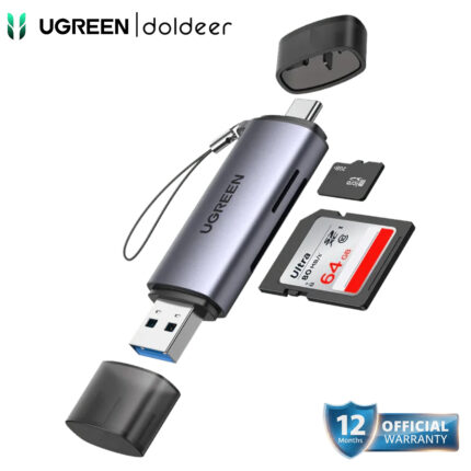 UGREEN CM185 2-in-1 USB-C OTG Card Reader