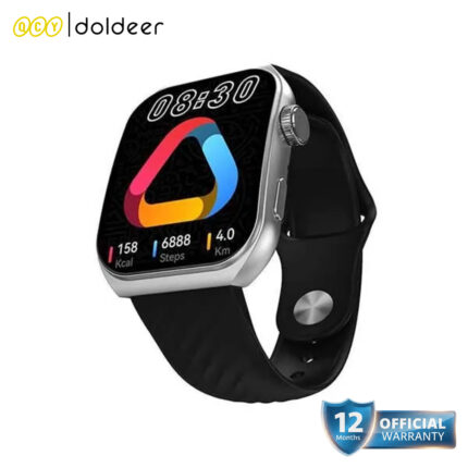 QCY GS2 Smartwatch: Stylish AMOLED Display Black