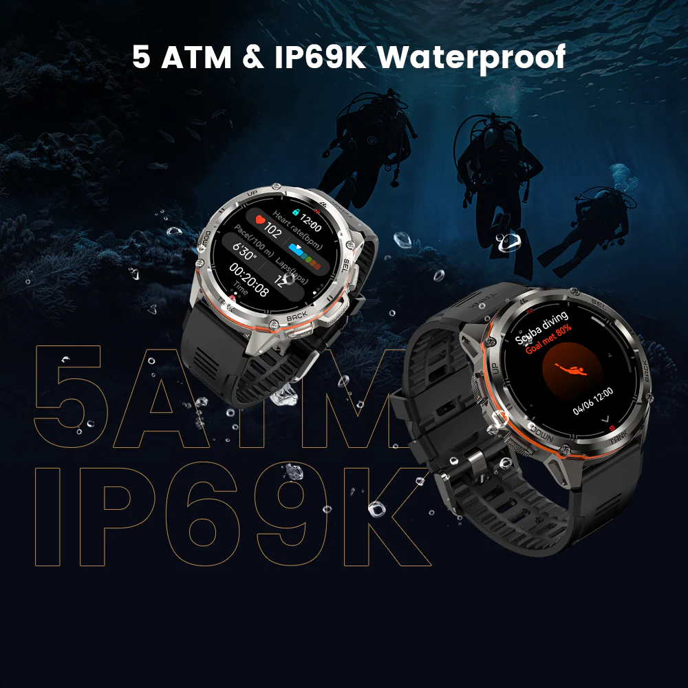 KOSPET TANK T3 Ultra Calling with GPS Smart Watch